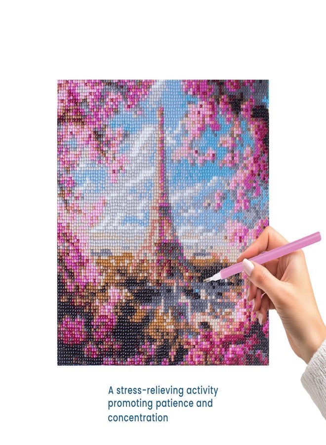 itsy-bitsy Itsy Bitsy DIY 5D Diamond Painting Kit Blossoms in Paris 30 X 30CM 1pc | Art & Craft, Creative, Fun & Activity Kit | Gift for Kids, Adult - Image 5